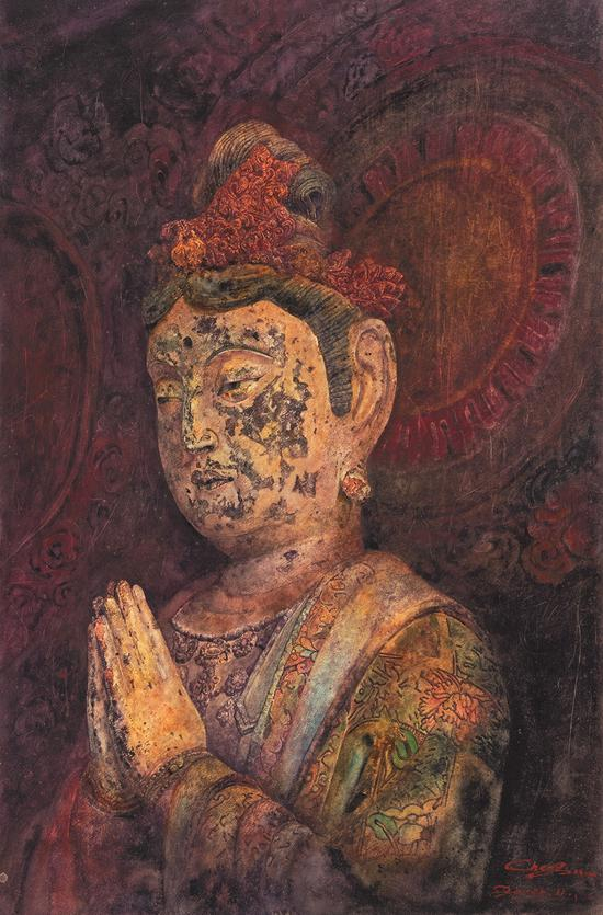 《蚀》 60cm90cm 水彩 2014