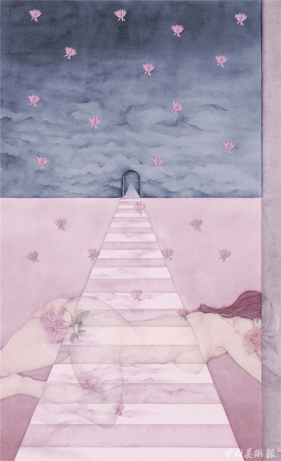 锦缠道·心香 纸本设色 140×85cm 2018