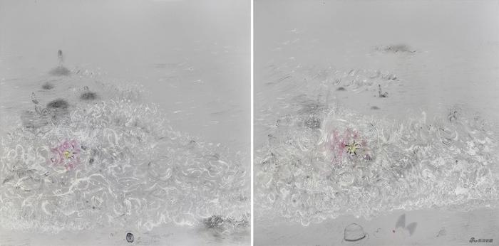 《面朝大海》,布面油画,200×200cm,2022