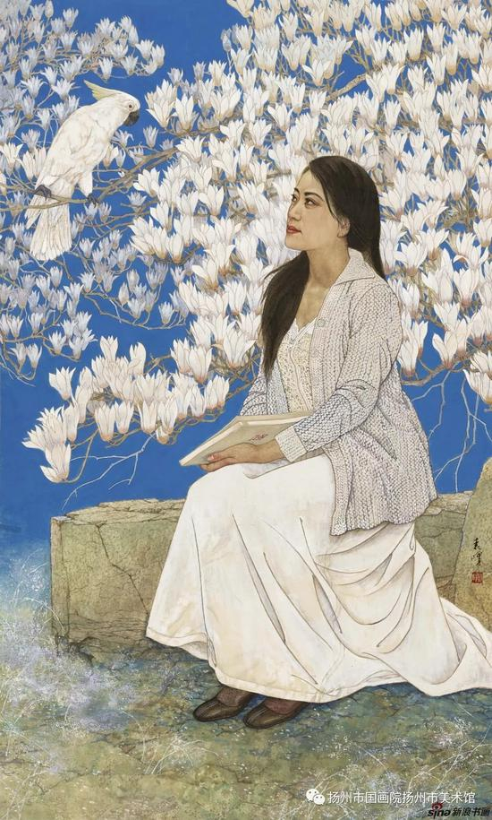 白玉兰 158X92cm