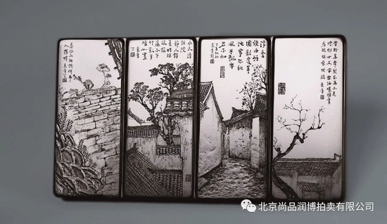 胡玮 中国玉石雕刻名家胡玮 塔青花样年华插牌