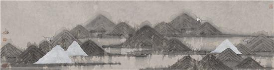 照晴岚32×122cm·2017年