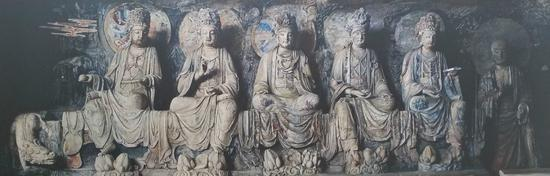 华严洞之西壁 788㎝×256㎝ 布面油画