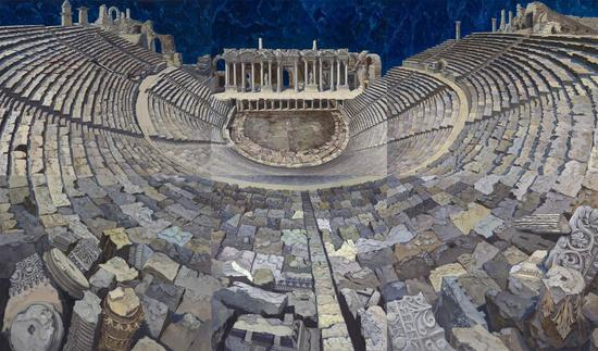 《Ephesus》布面油画200x340cm 2018