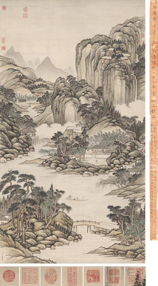 　　2018西泠秋拍　《钦定石渠宝笈三编》著录、乾隆帝、嘉庆帝鉴赏&nbsp;清·方琮《扁舟载鹤图》&nbsp;&nbsp;成交价：1840万元&nbsp;　　创方琮作品最高成交纪录