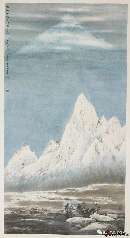 《雪域圣境系列三》 （64.5cm×32cm） 2014