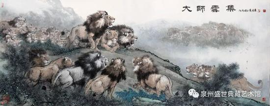 大师云集 144cmX367cm