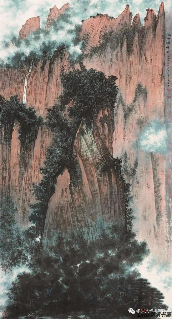 《 旭日群峰图 》（180cmx97cm） 2016