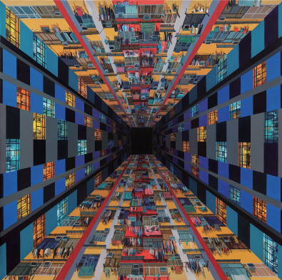 杨舒文作品 天眼 160x160cm 布面油画 2018