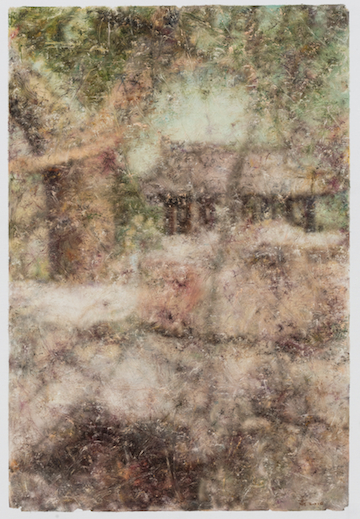 景物•园林卷 1628 布面油画 138×78cm 2016 肖芳凯