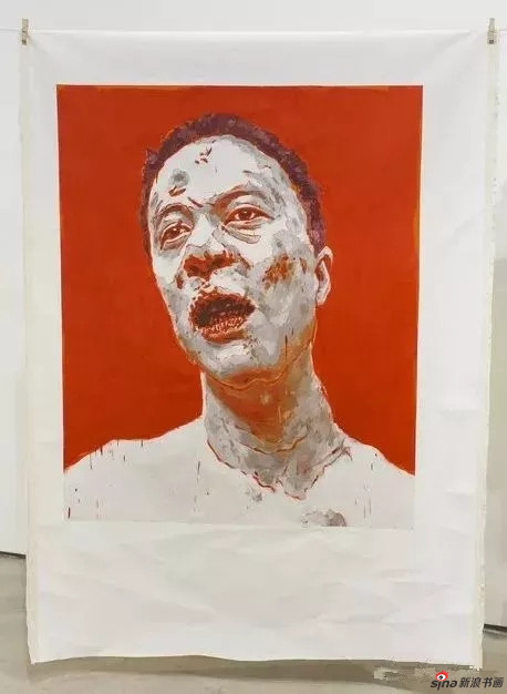 金阳平《被打者1》布面油画 160×120cm 2015