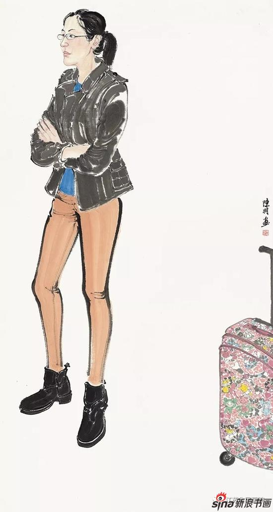 陈明《人物》179cm×96cm 2016年