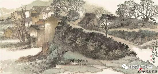 [灵川县迪塘村造境] 国画 2017年