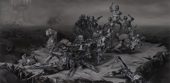 周松 新创世纪 510X250cm 布面油画 2017
