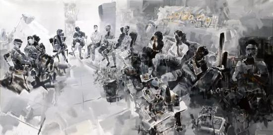 密谋 280cm×180cm 布面油画 2017