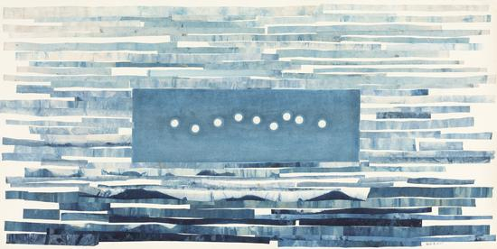 李 莹 《Water》 200X100cm 水印版画 2017