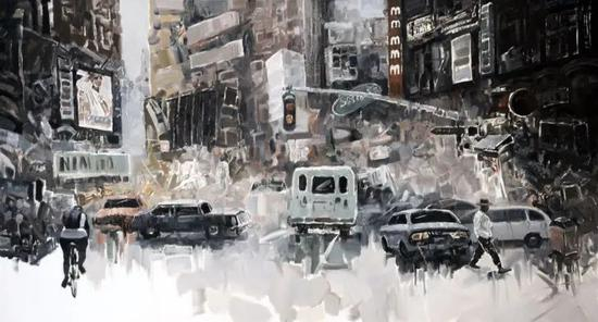 宽银幕 170cm×90cm 布面油画 2017