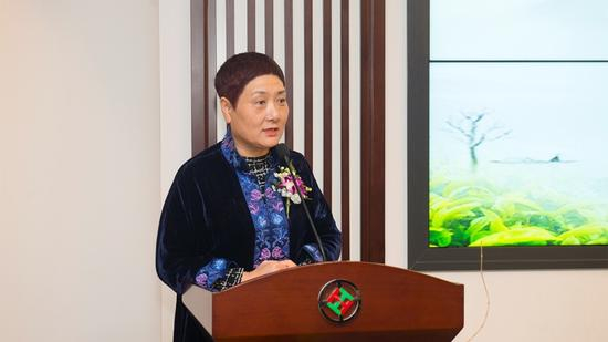 国家高级茶艺技师、评茶师熊志惠致辞