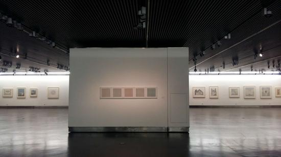 水印版画作品文献展,作品展单元现场