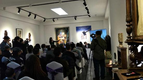 “艺术关爱自闭症儿童”欧古慈善拍卖活动现场