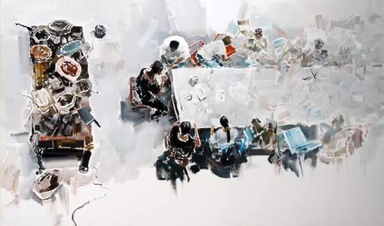 盛宴 250cm×150cm 布面油画 2017
