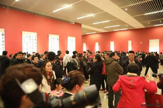 “沈门七子书法展”展览现场