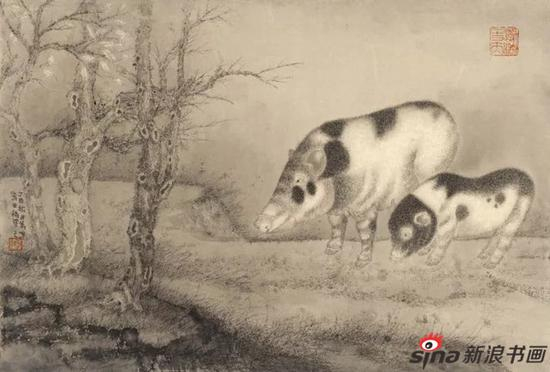 刘万鸣 秋意 45x31cm 纸本设色 2017