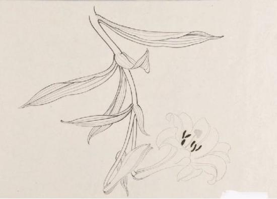 木版水印 《荣宝斋画谱》 内页之一