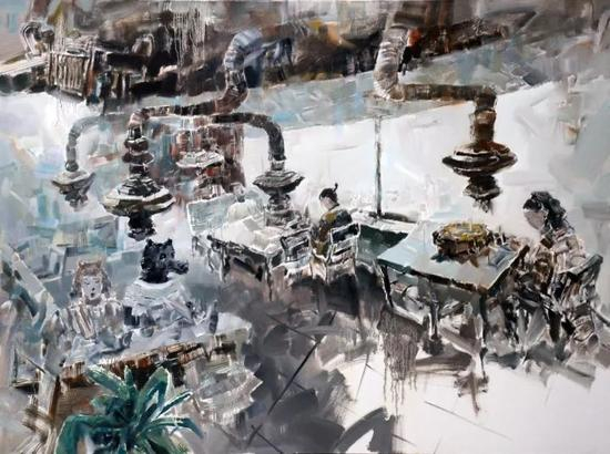 狼以食为天 200cm×150cm 布面油画 2017