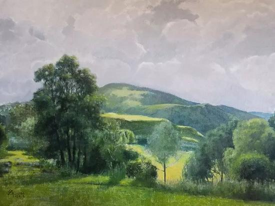 刘伟《风轻云淡》60×80cm 2016年