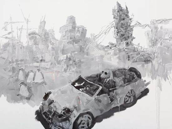 错觉、错位 200cm×150cm 布面油画 2016