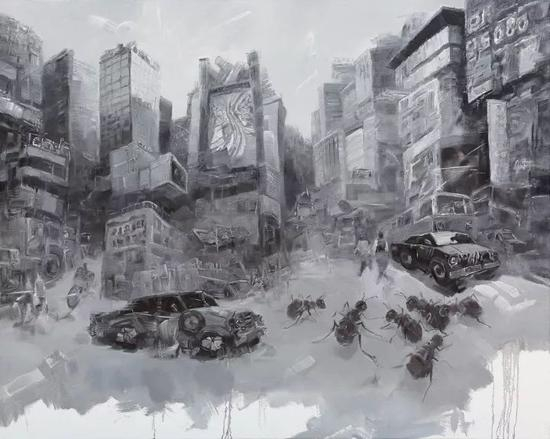 游弋的生灵 200cm160cm 布面油画 2015