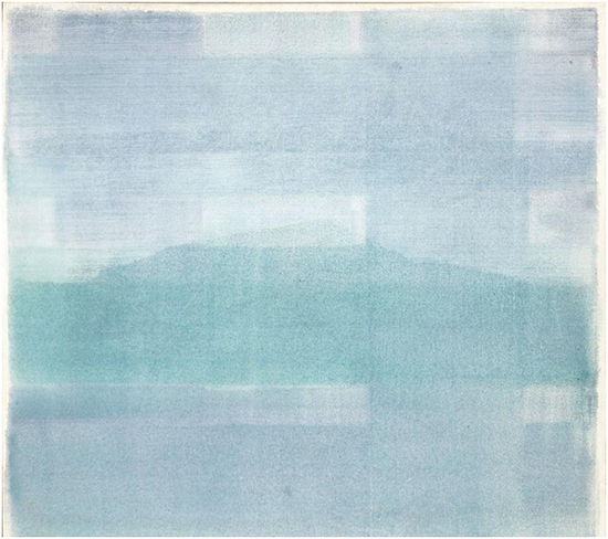 赵军 《日书—太湖四辰》之一 综合材料 100 x 100 cm