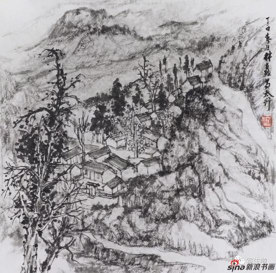 《太行，水段村之二》 33x33cm 2017年4月