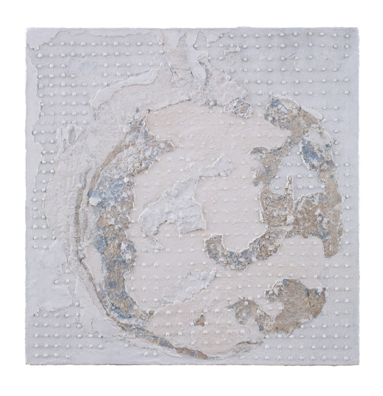 《万物》3之1，60x60cm岩彩布面 2015年