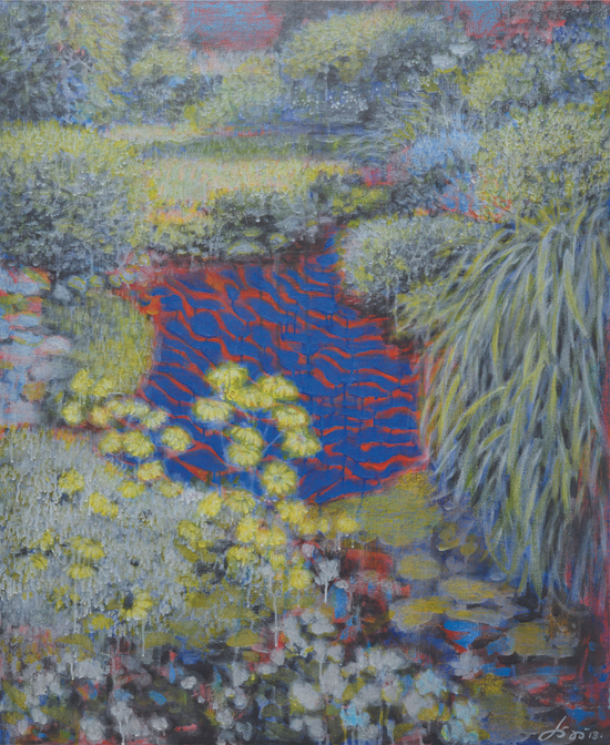 方建喜《逸》 90cmx110cm 综合材料绘画 2018年