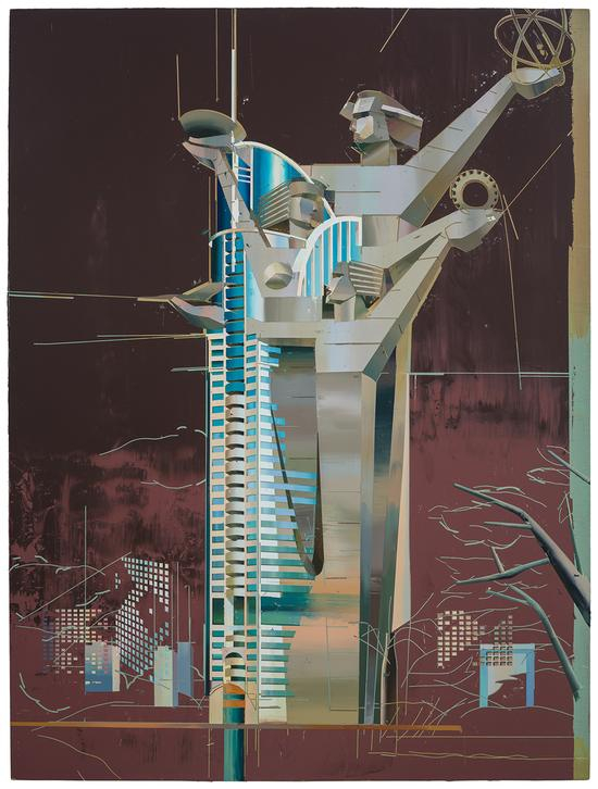 人民公社大酒店，People‘s commune hotel，2017，200x150cm，oil on canvas 