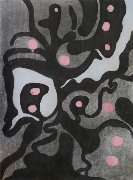 宓婷婷 《若象之二》 58x43cm 水印版画 2017