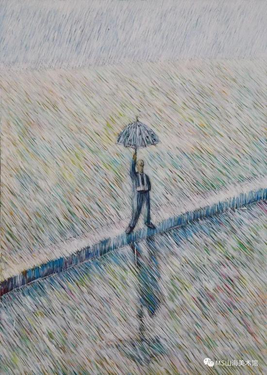 游荡的人 100x80cm 布面油画 2013年