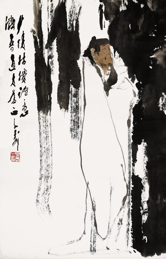 王子武《人物》 68cm×44cm