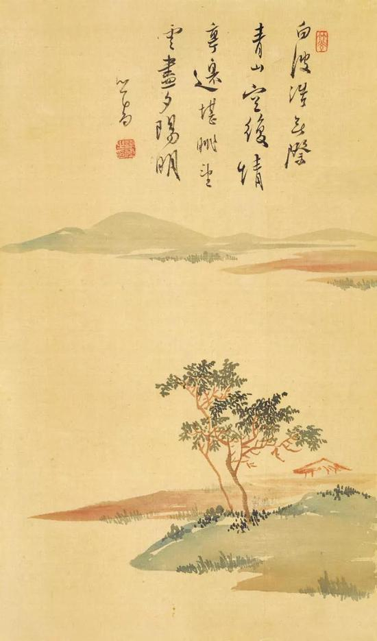 本场中国书画（一）编号49拍品 溥心畬《青波茅亭》