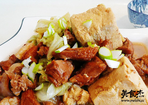 白菜冻豆腐炖羊肉
