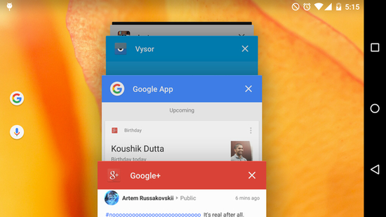 可以看到左侧的Google图标和语音搜索图标都变成了彩色样式