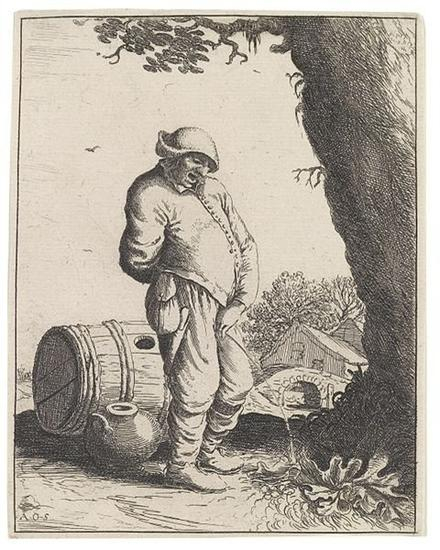 阿德良·凡·奥斯塔德，《Der pissende Bauer》，1660年代