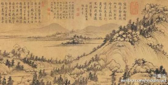 幸亏乾隆皇帝的文物鉴赏水平不是很高，这幅被他乱涂乱写的作品并非真迹，而是仿作…… 