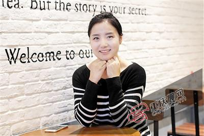 谢颜溪谈股市。本报记者 高科 摄