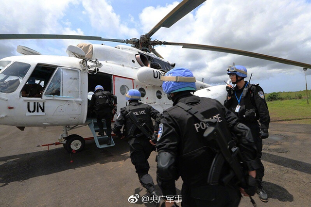 燃动！直击中国维和警察直升机战术联合训练现场