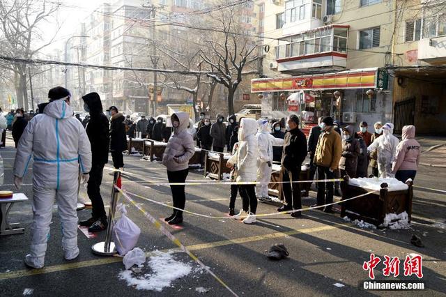 哈尔滨新一轮核酸检测有序进行中_新浪图片