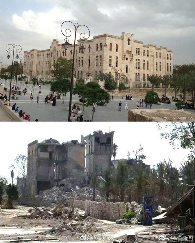 大马士革战争前后对比图片
