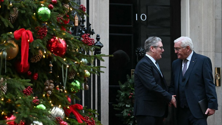 英国首相斯塔默会见德国总统施泰因迈尔